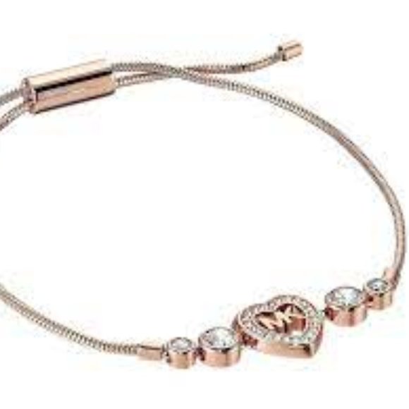 MICHAEL KORS Love is in the Air Heart and Crystal Slider Bracelet - Picture 6 of 6